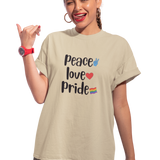 Peace Love Pride Premium T-Shirt