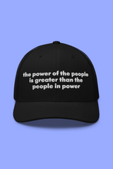 Power of the People Embroidered Trucker Cap
