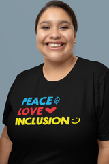 Peace Love Inclusion Premium Unisex t-shirt