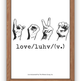 Love ASL Digital Print