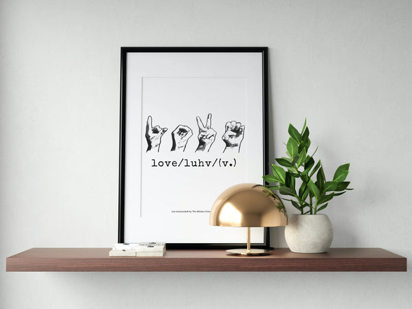 Love ASL Digital Print